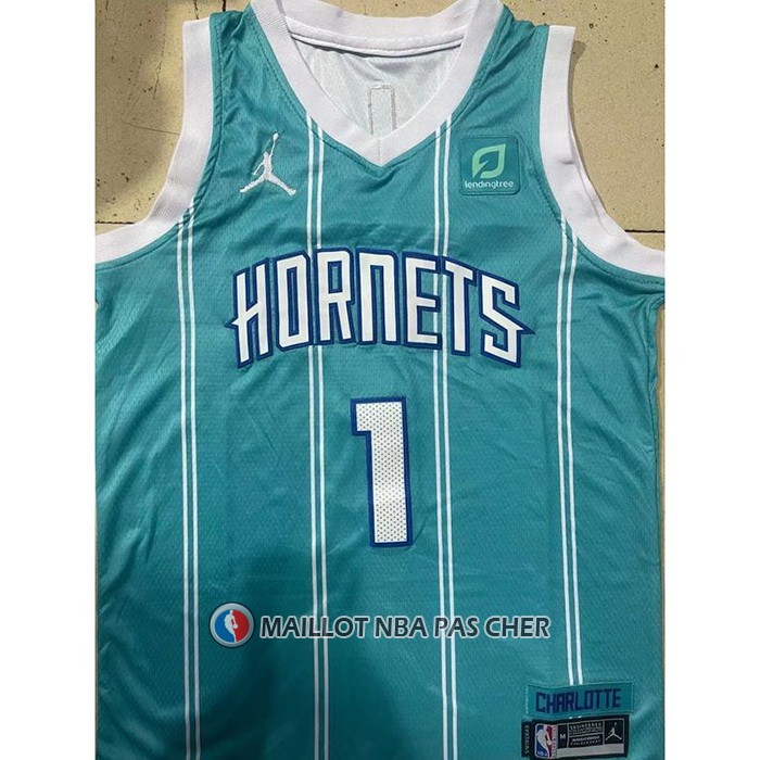 Maillot Enfant Charlotte Hornets Lamelo Ball NO 1 Icon 2022-23 Vert
